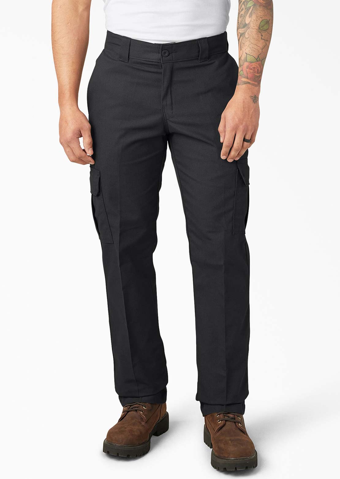 Dickies Men's Twill Cargo Pants Black
