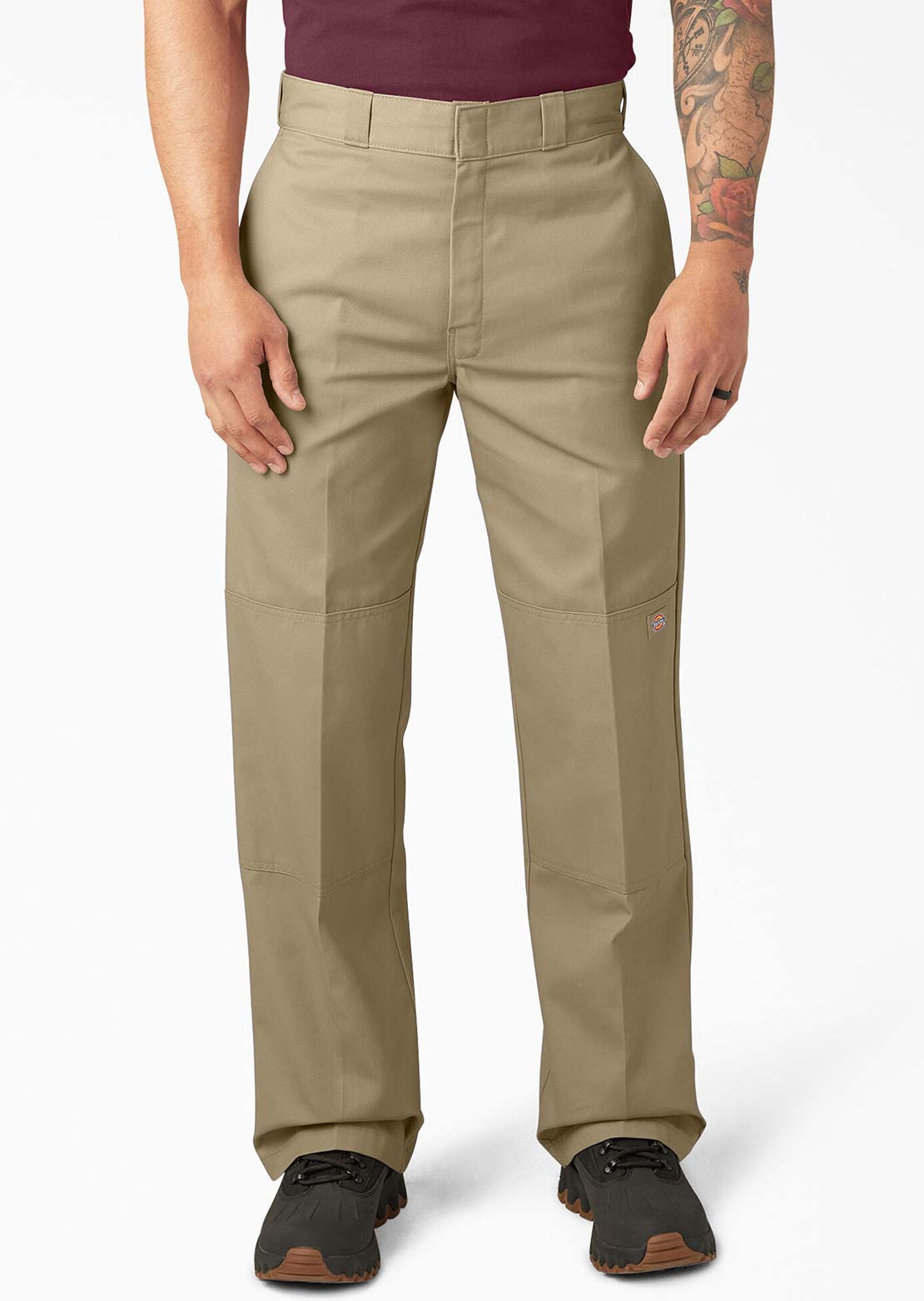 Dickies Men's Twill Double Knee Work Pants Khaki