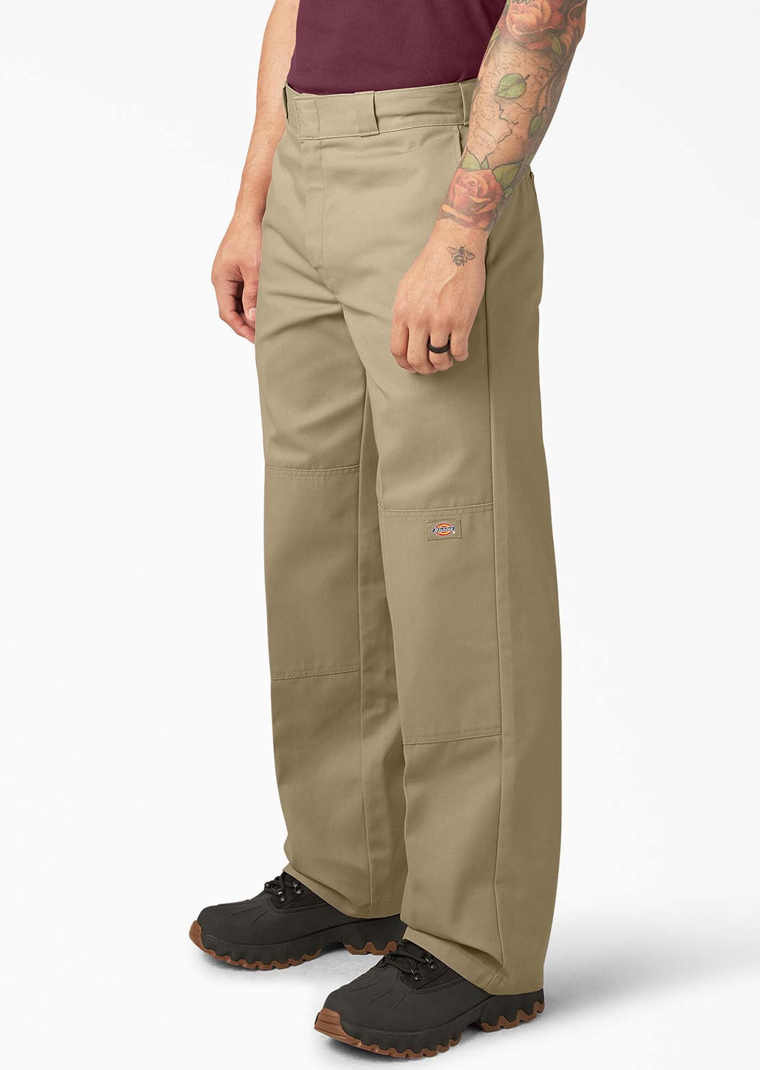Dickies Men's Twill Double Knee Work Pants Khaki