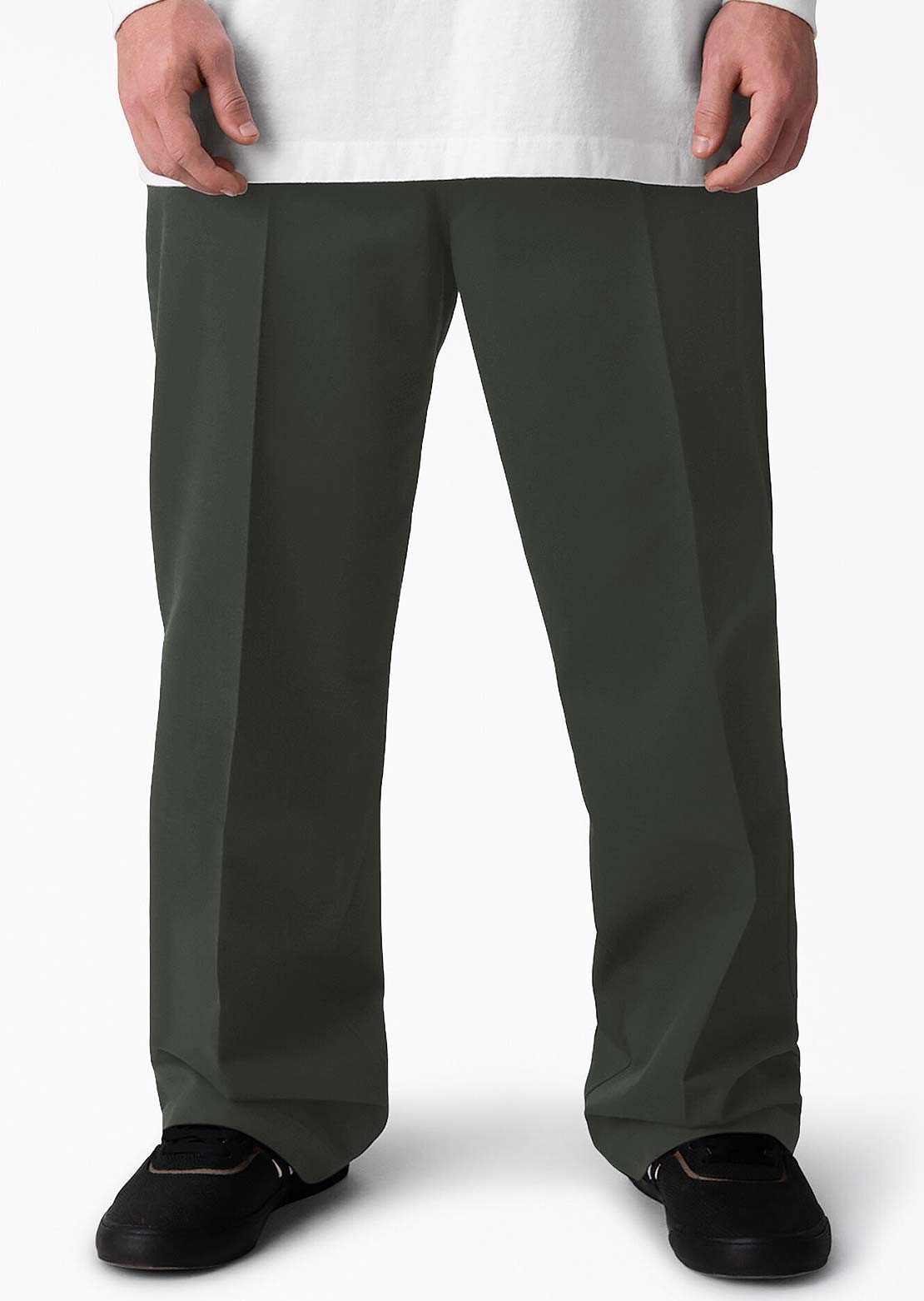 Dickies X Jamie Foy Men's Loose Straight Twill Pants Olive Green