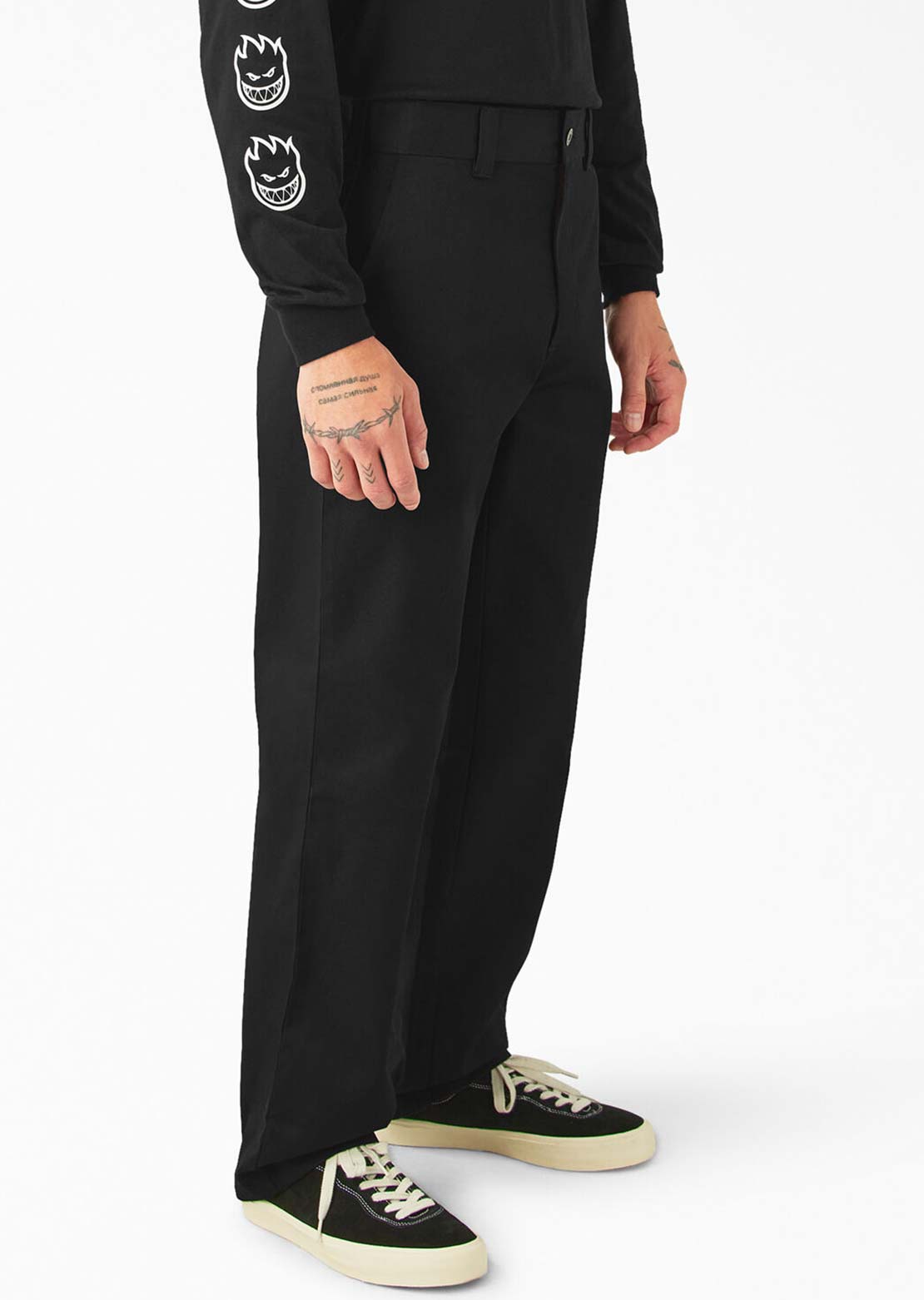 Dickies X Spitfire Men's With Flannel Cuff Pants Black