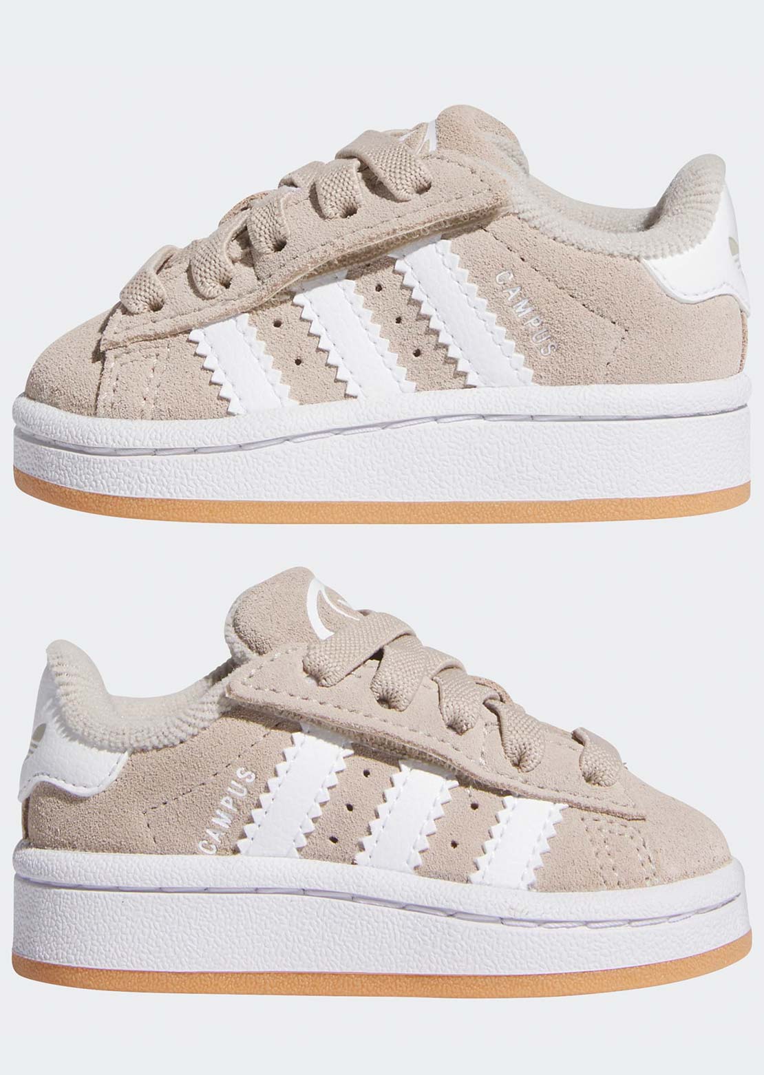 Adidas Toddler Campus 00s CF EL Shoes Wonbei/FTW White/Gum