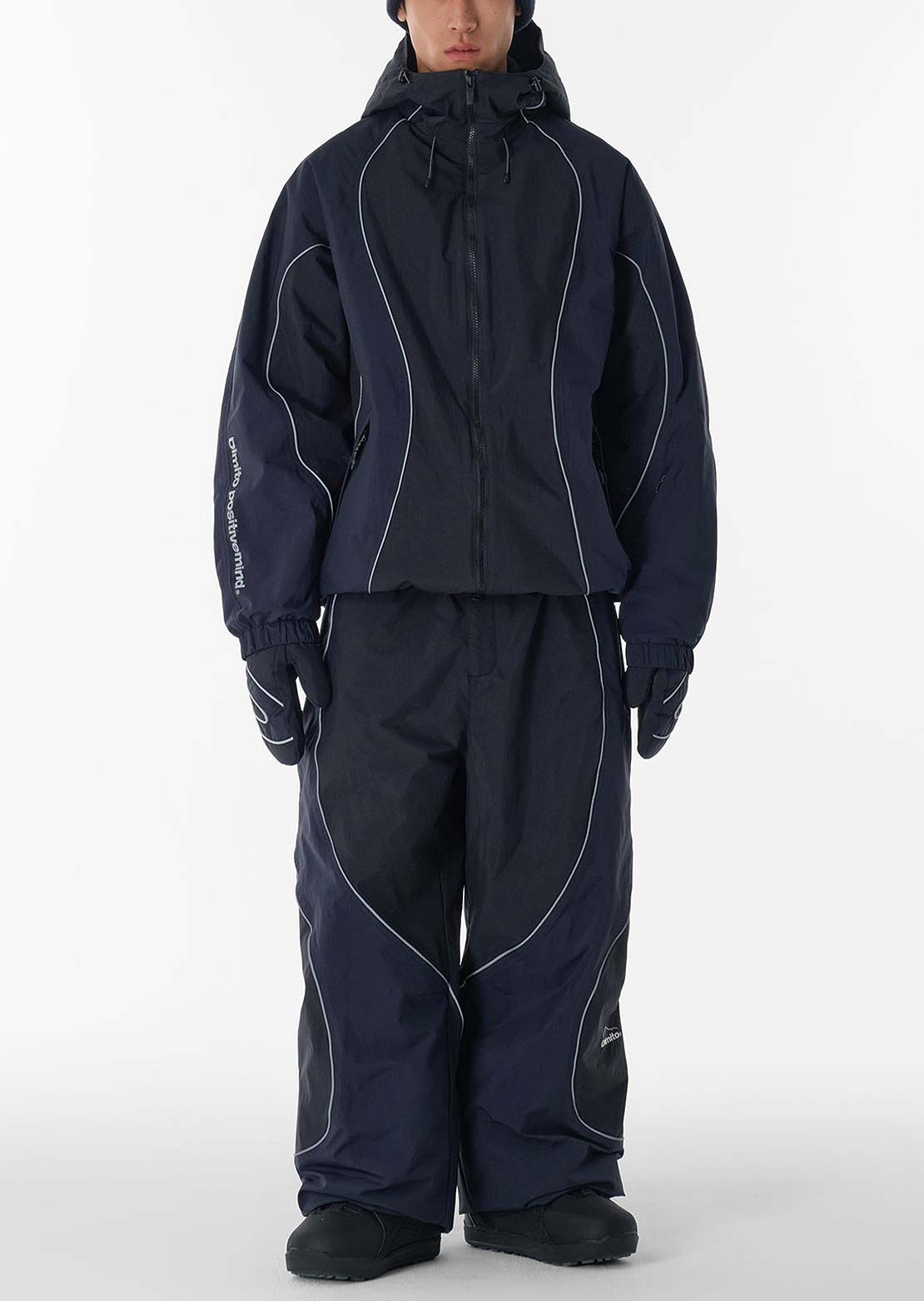 Dimito Unisex 25 Atom Banded Pants Mid Black