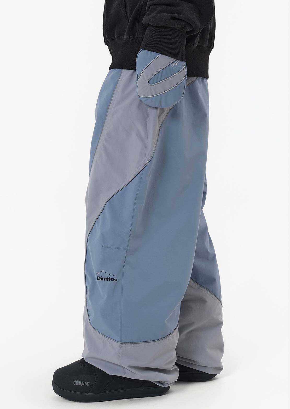 Dimito Unisex 25 Atom Banded Pants Steel