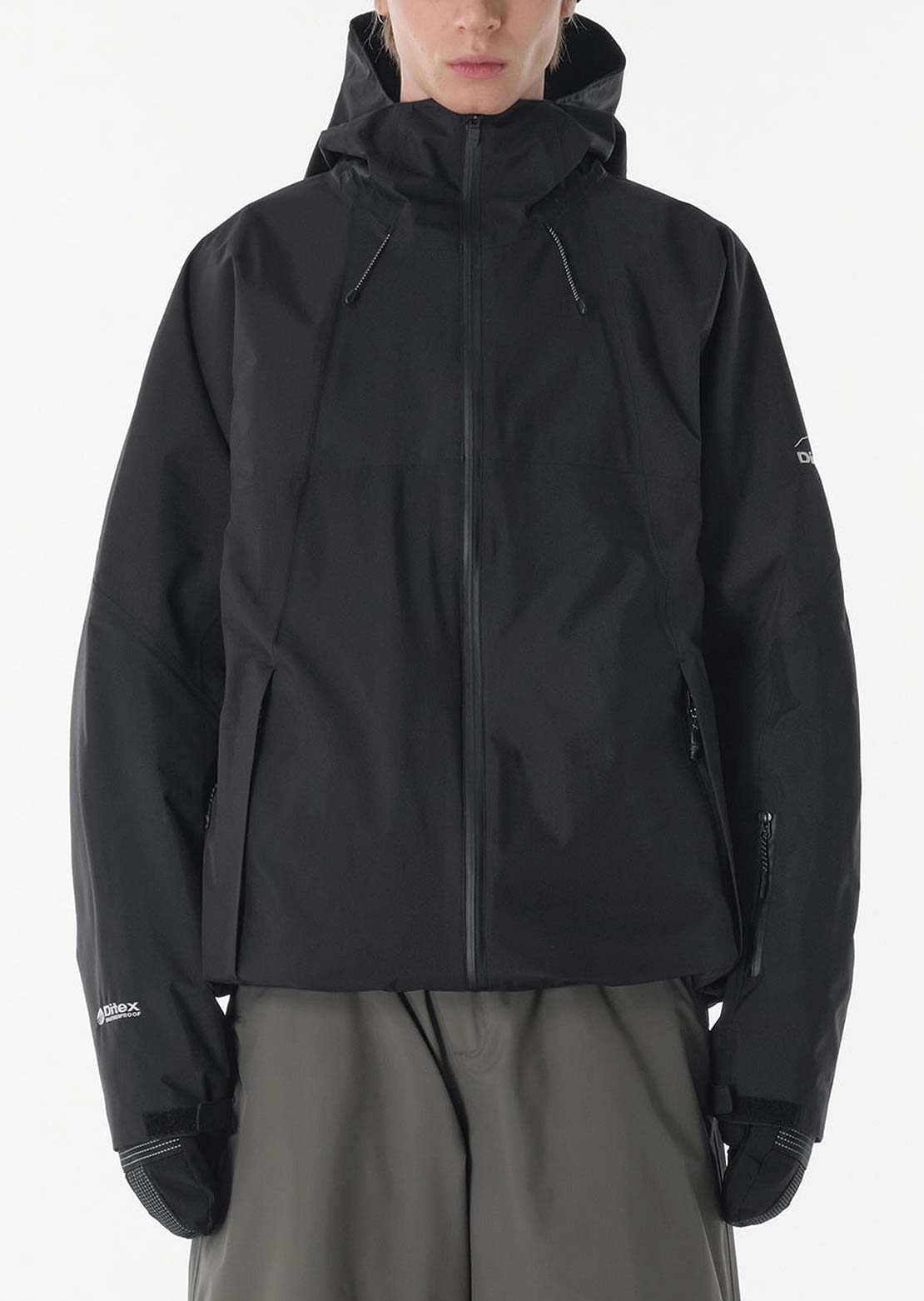 Dimito Unisex 25 Quarsar Full Zip Jacket Black