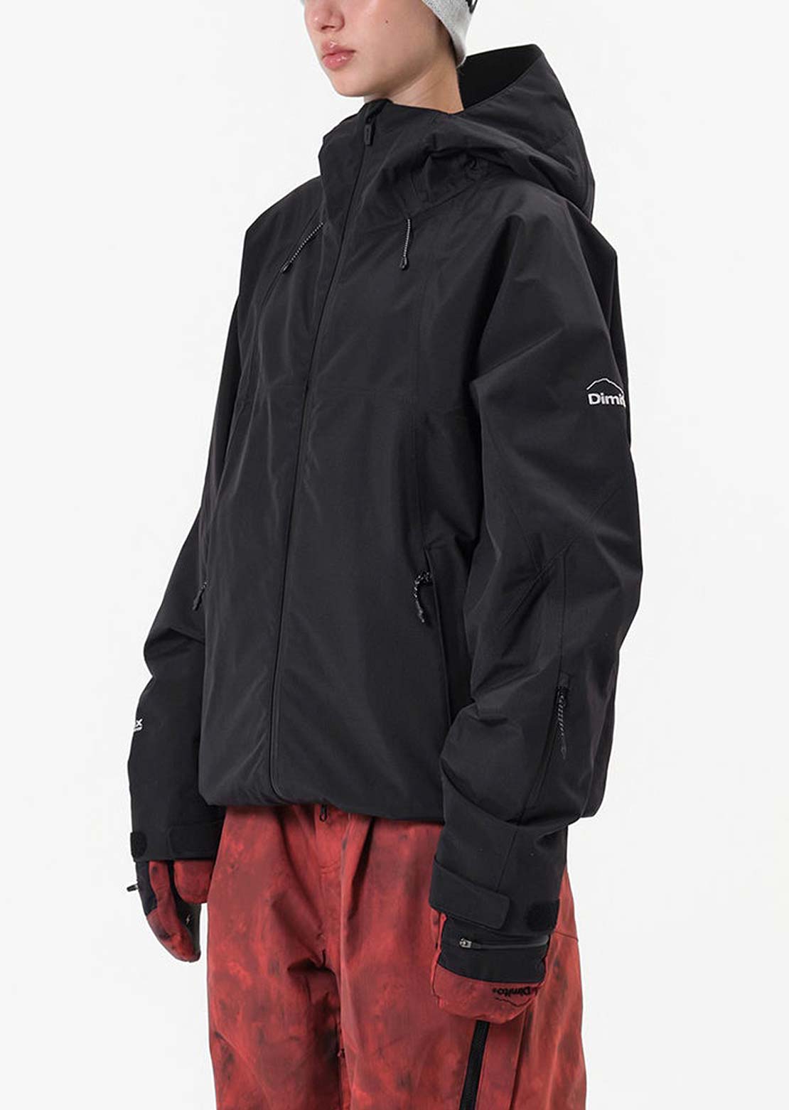 Dimito Unisex 25 Quarsar Full Zip Jacket Black