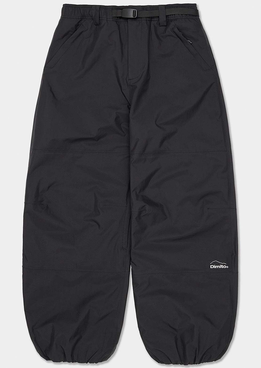 Dimito Unisex Air Vent Banded Pants Black