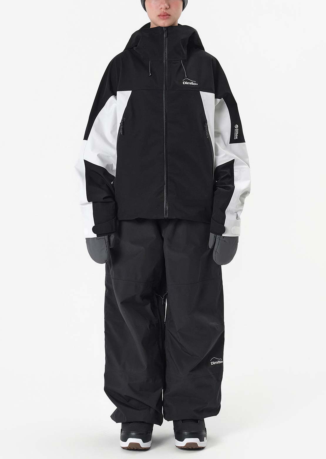 Dimito Unisex Air Vent Banded Pants Black