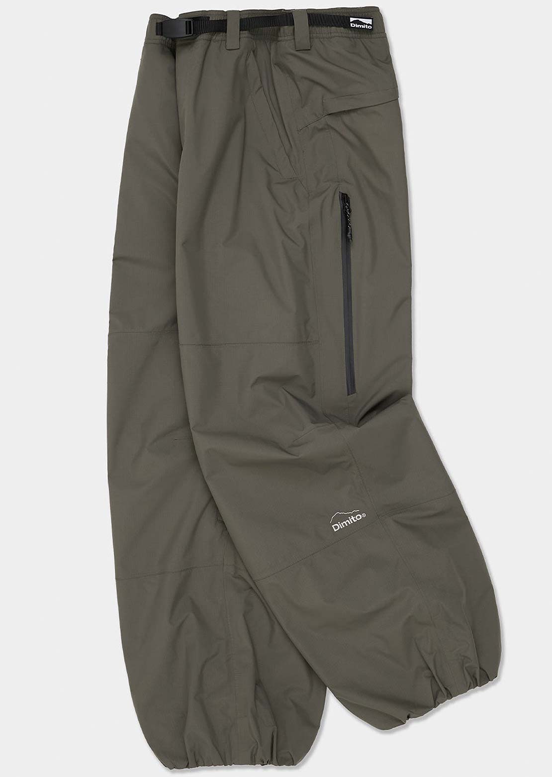 Dimito Unisex Air Vent Banded Pants Dark Olive