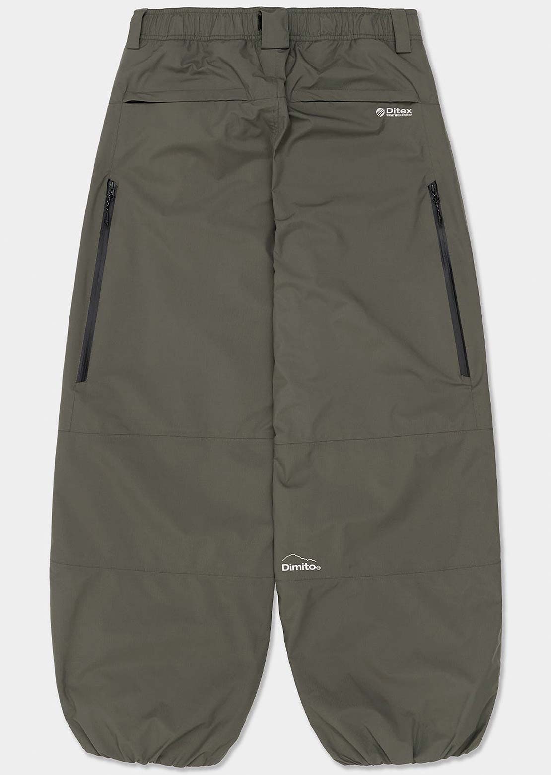 Dimito Unisex Air Vent Banded Pants Dark Olive