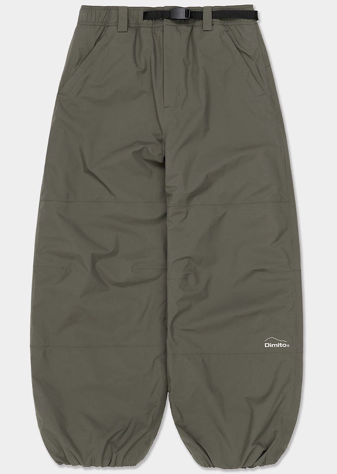 Dimito Unisex Air Vent Banded Pants Dark Olive