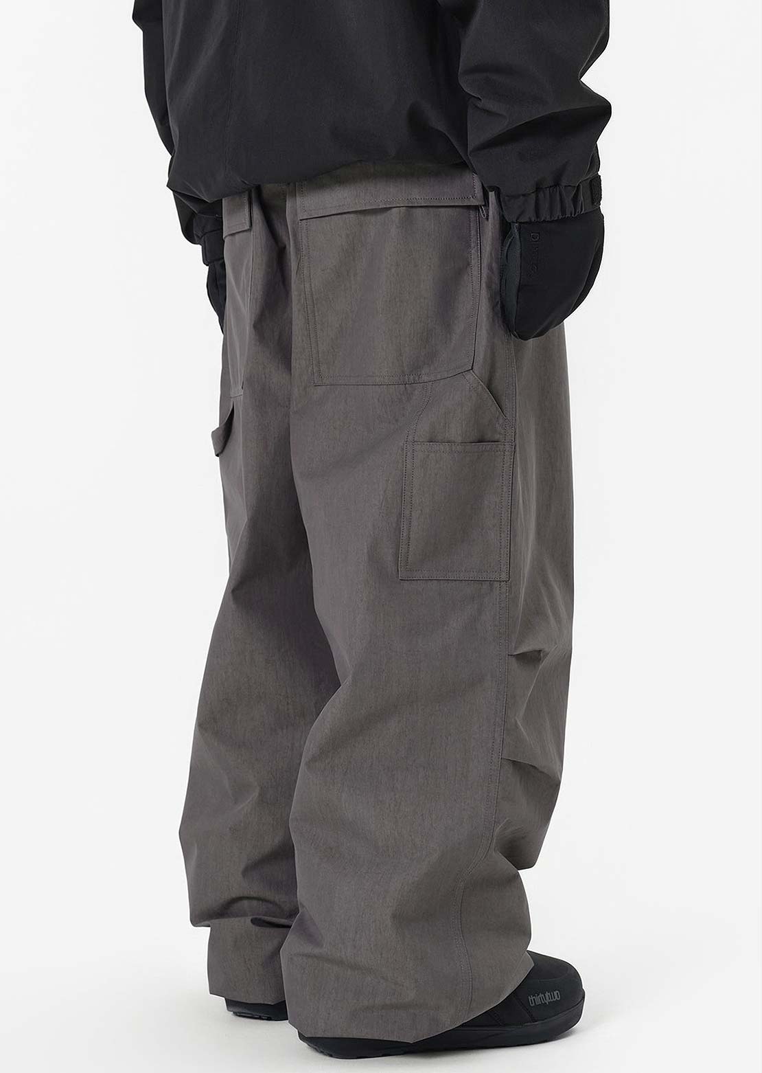Dimito Unisex Carpenter Wide Pants Fade Grey