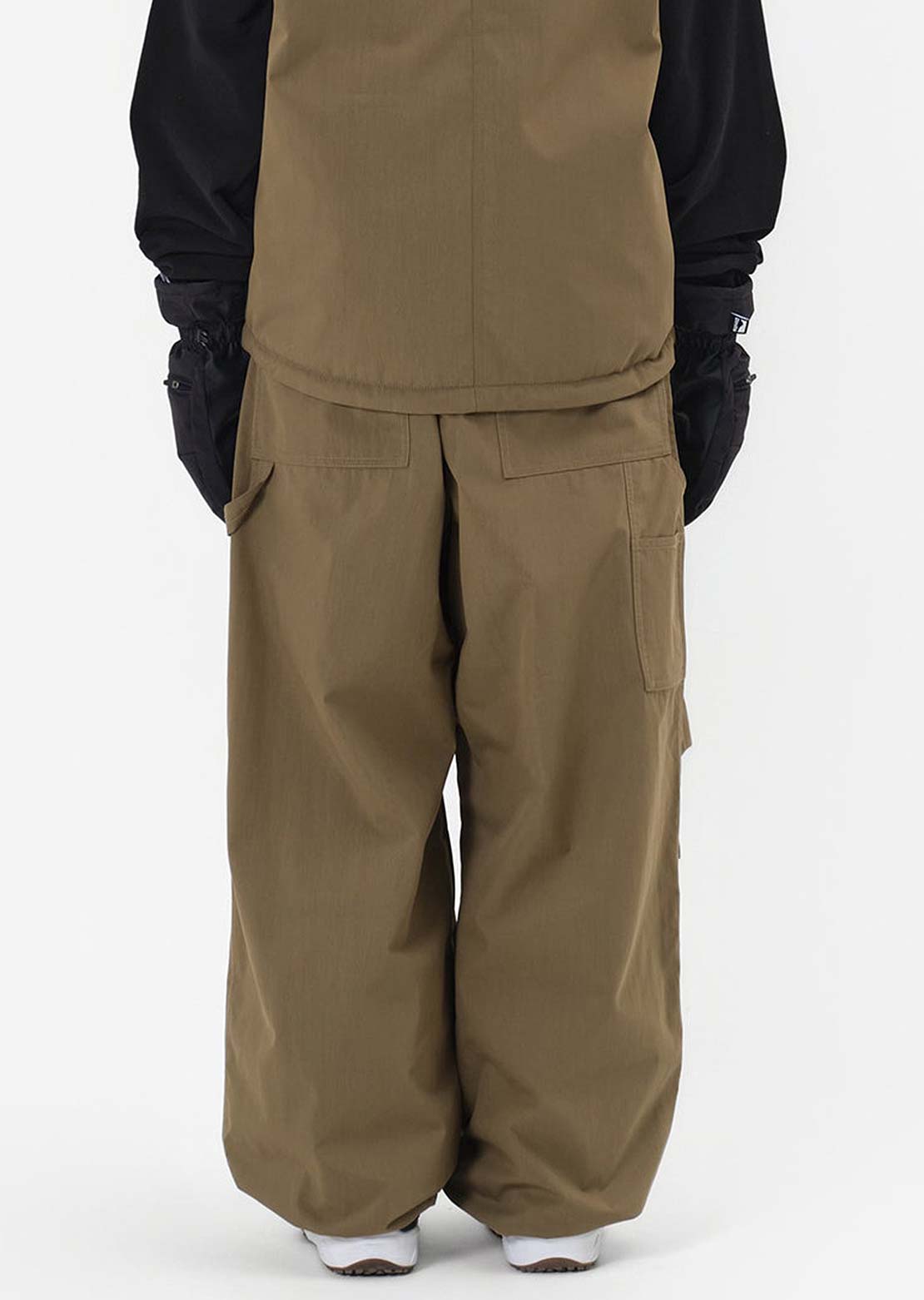 Dimito Unisex Carpenter Wide Pants Fade Walnut