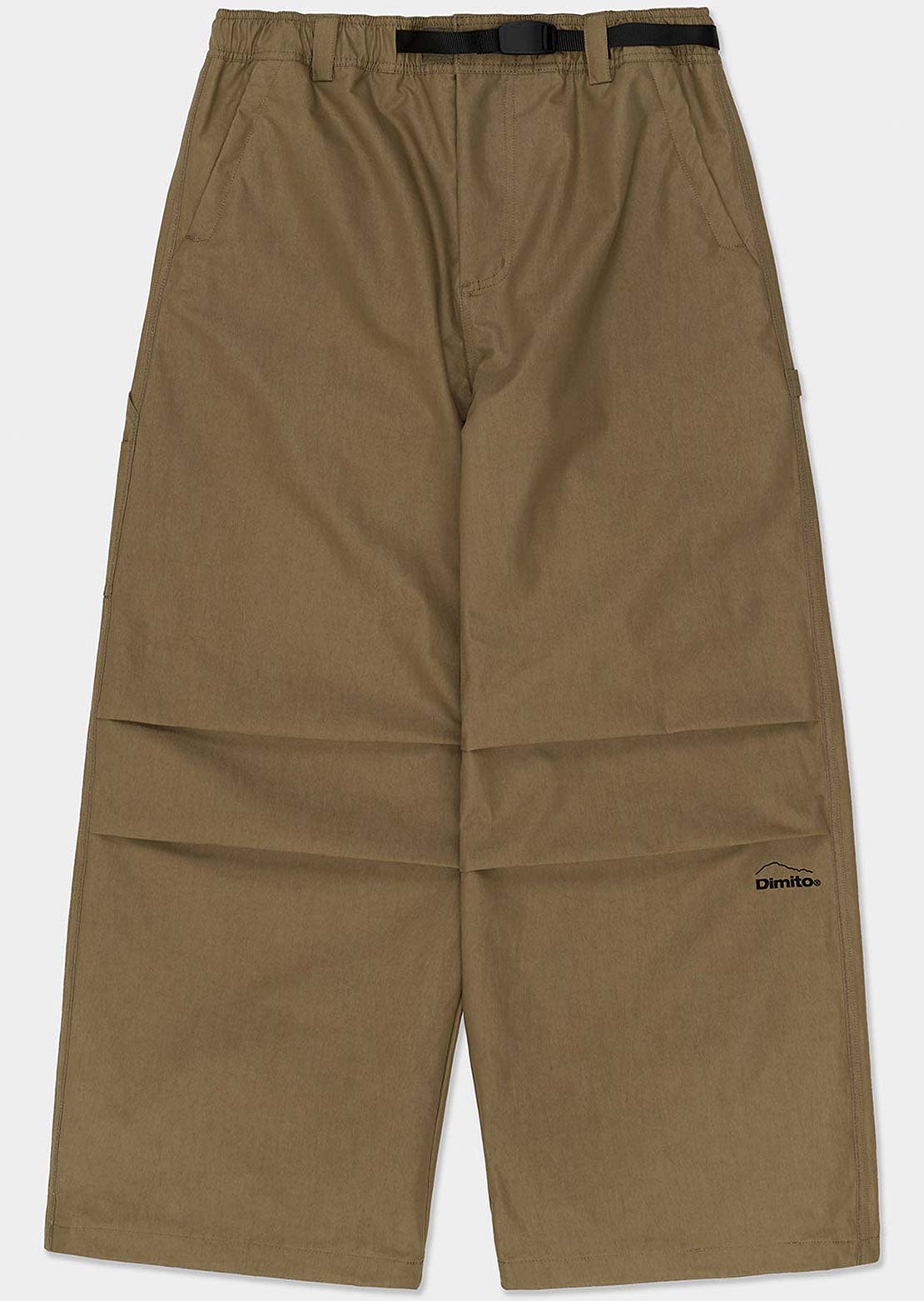 Dimito Unisex Carpenter Wide Pants Fade Walnut
