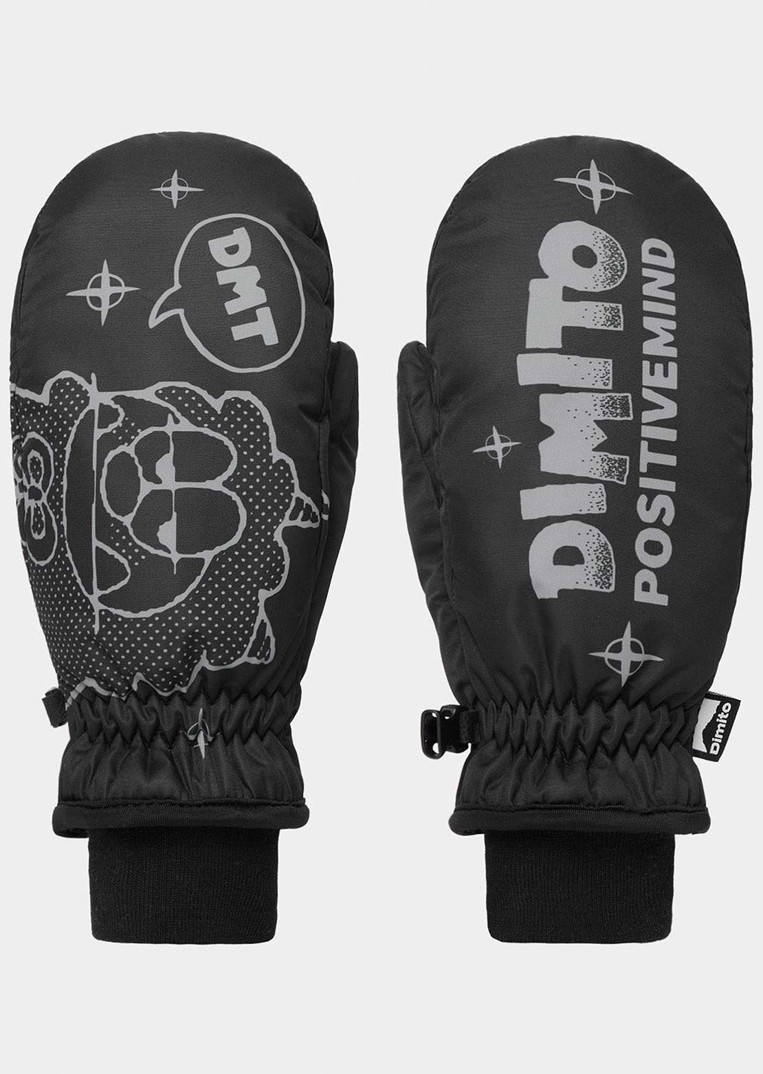 Dimito Unisex G-Works Mittens Turri Black