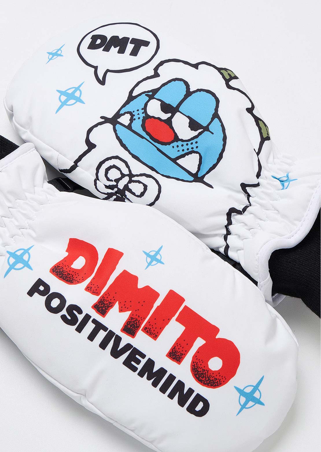 Dimito Unisex G-Works Mittens Turri White