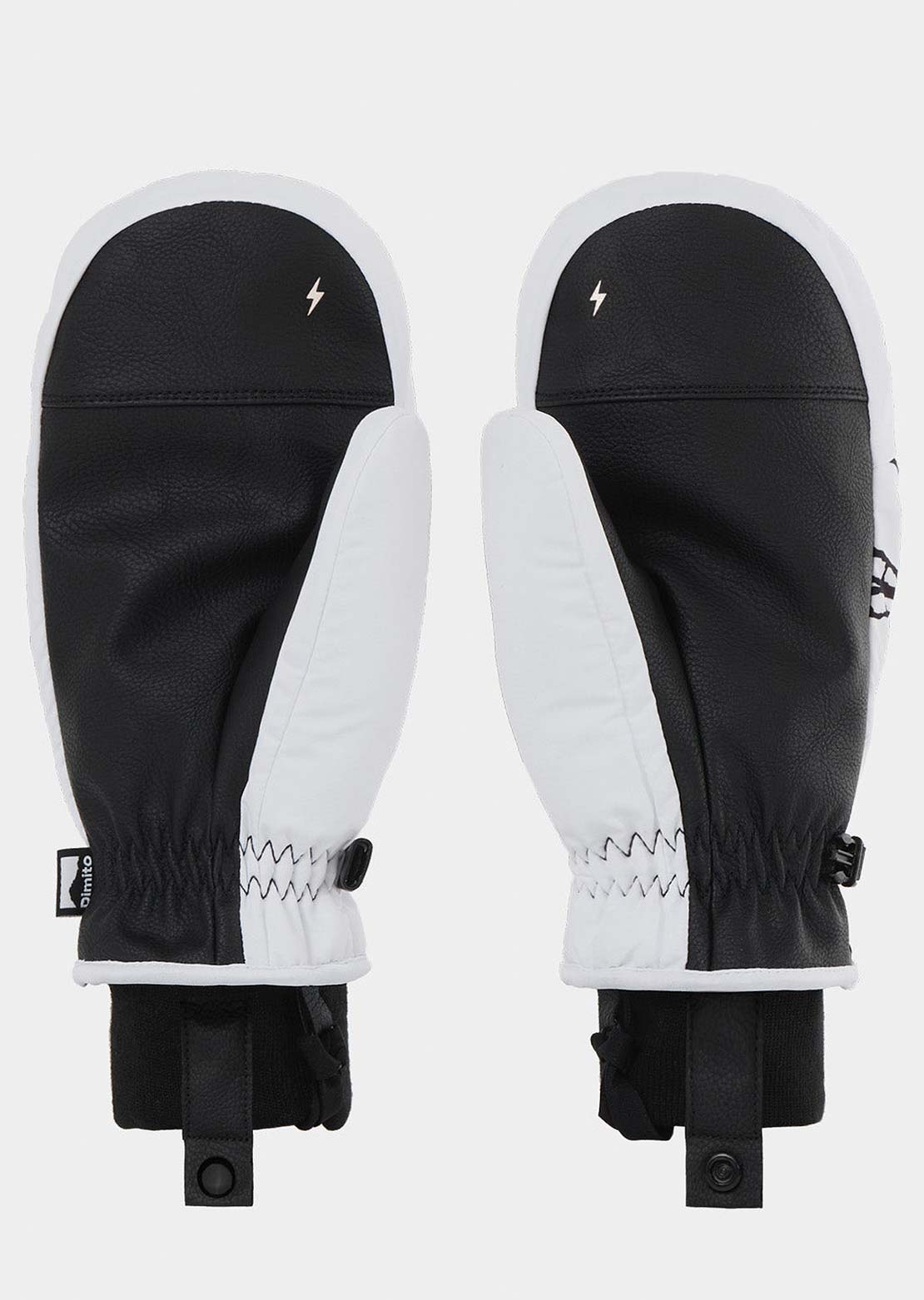 Dimito Unisex G-Works Mittens Turri White