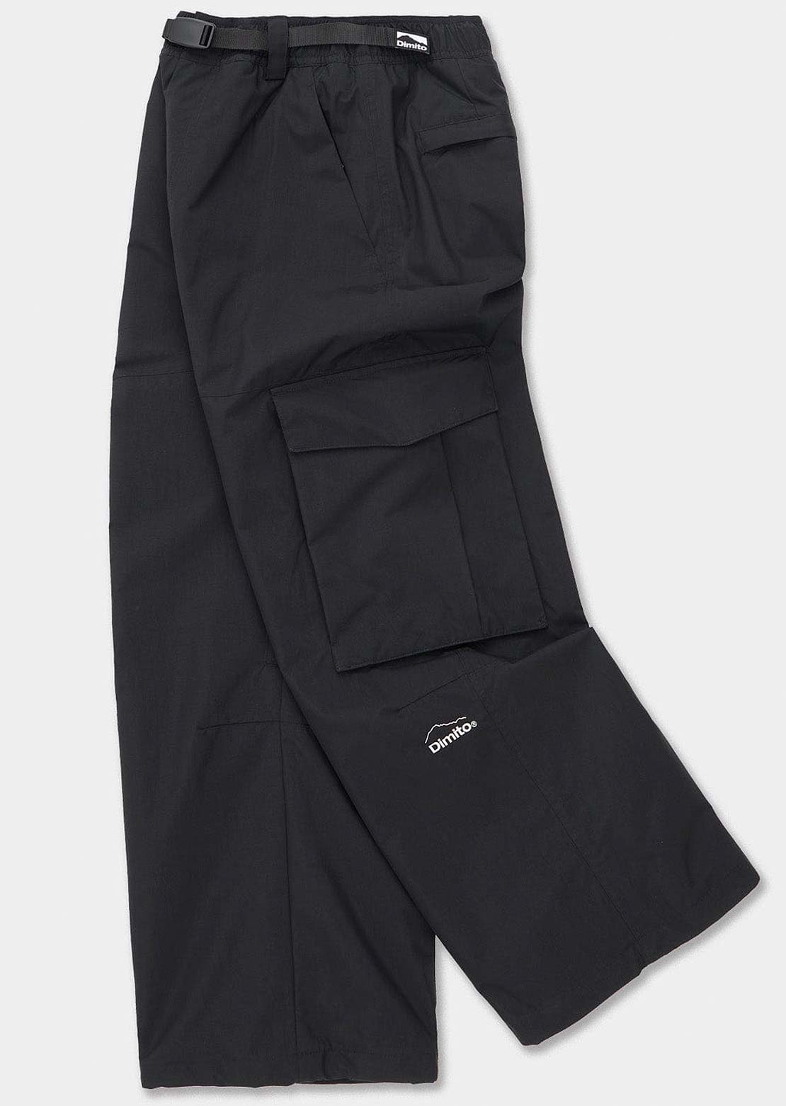 Dimito Unisex Giant Cargo Pants Black