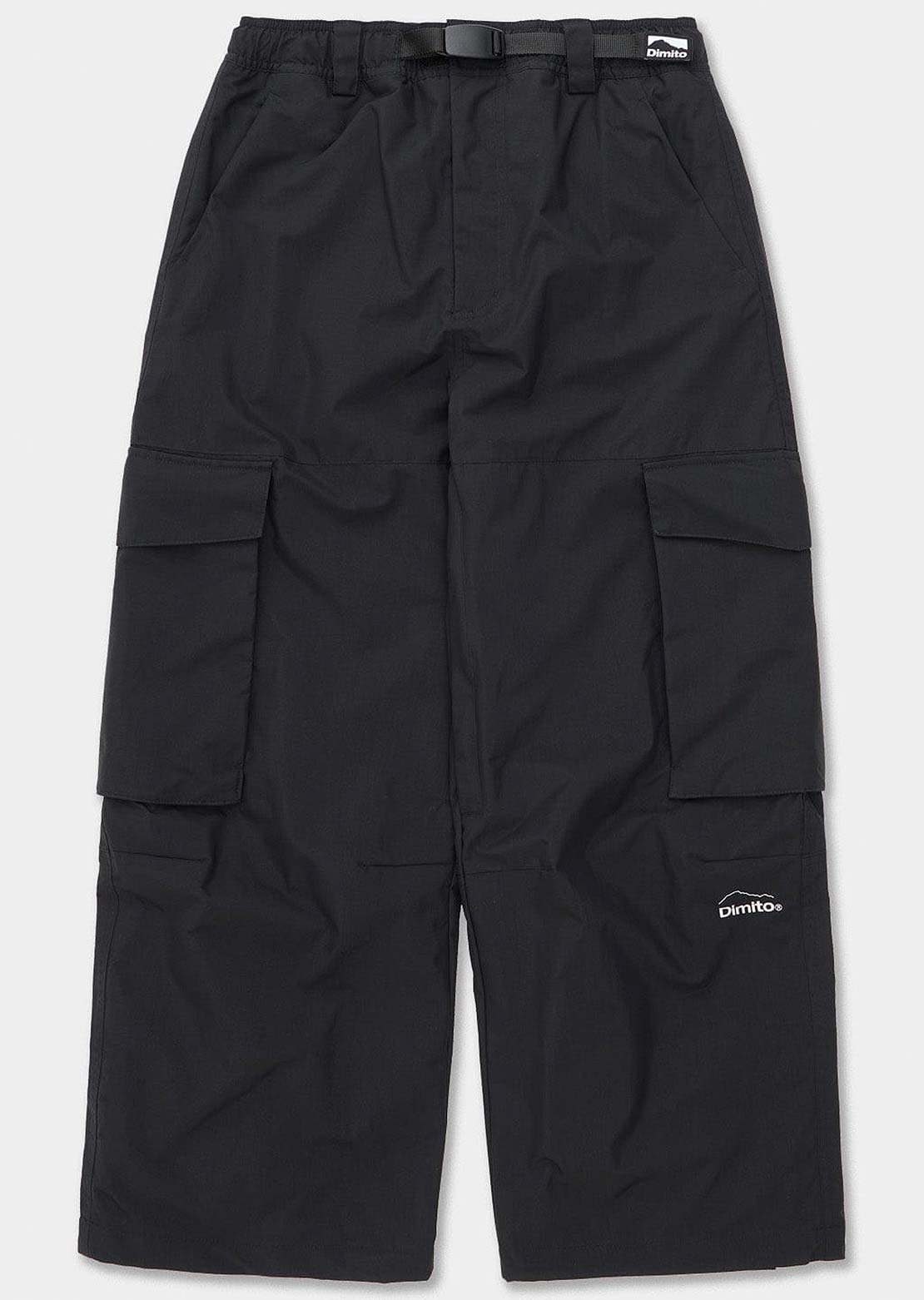 Dimito Unisex Giant Cargo Pants Black