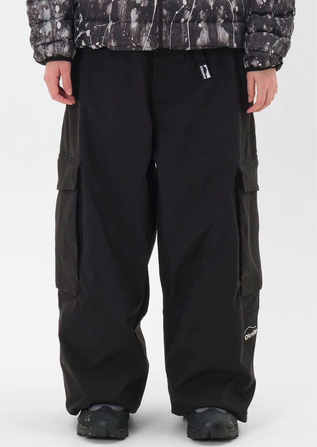 Dimito Unisex Giant Cargo Pants Black