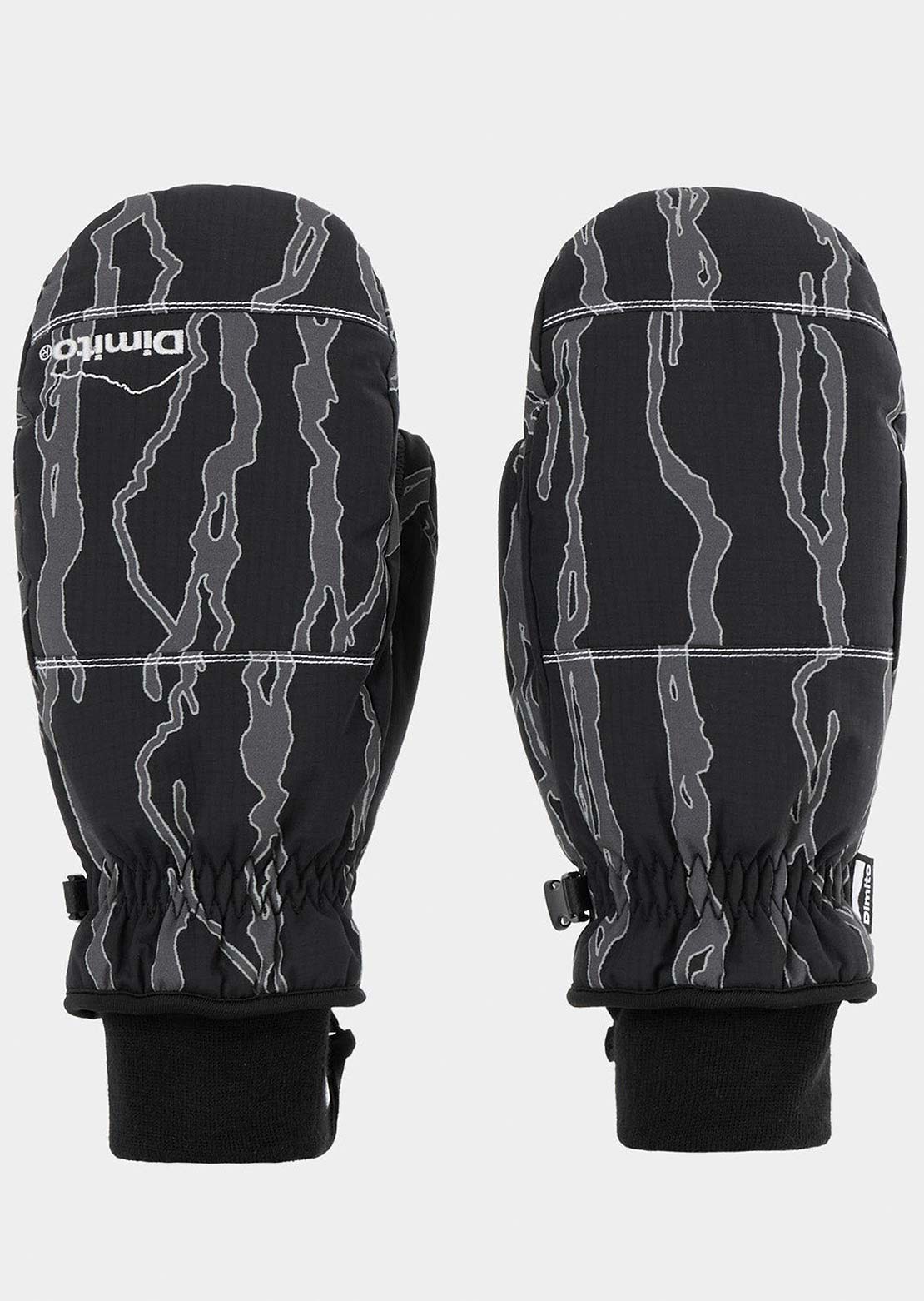 Dimito Unisex HAE Reflective Line Mittens HAE MT Black