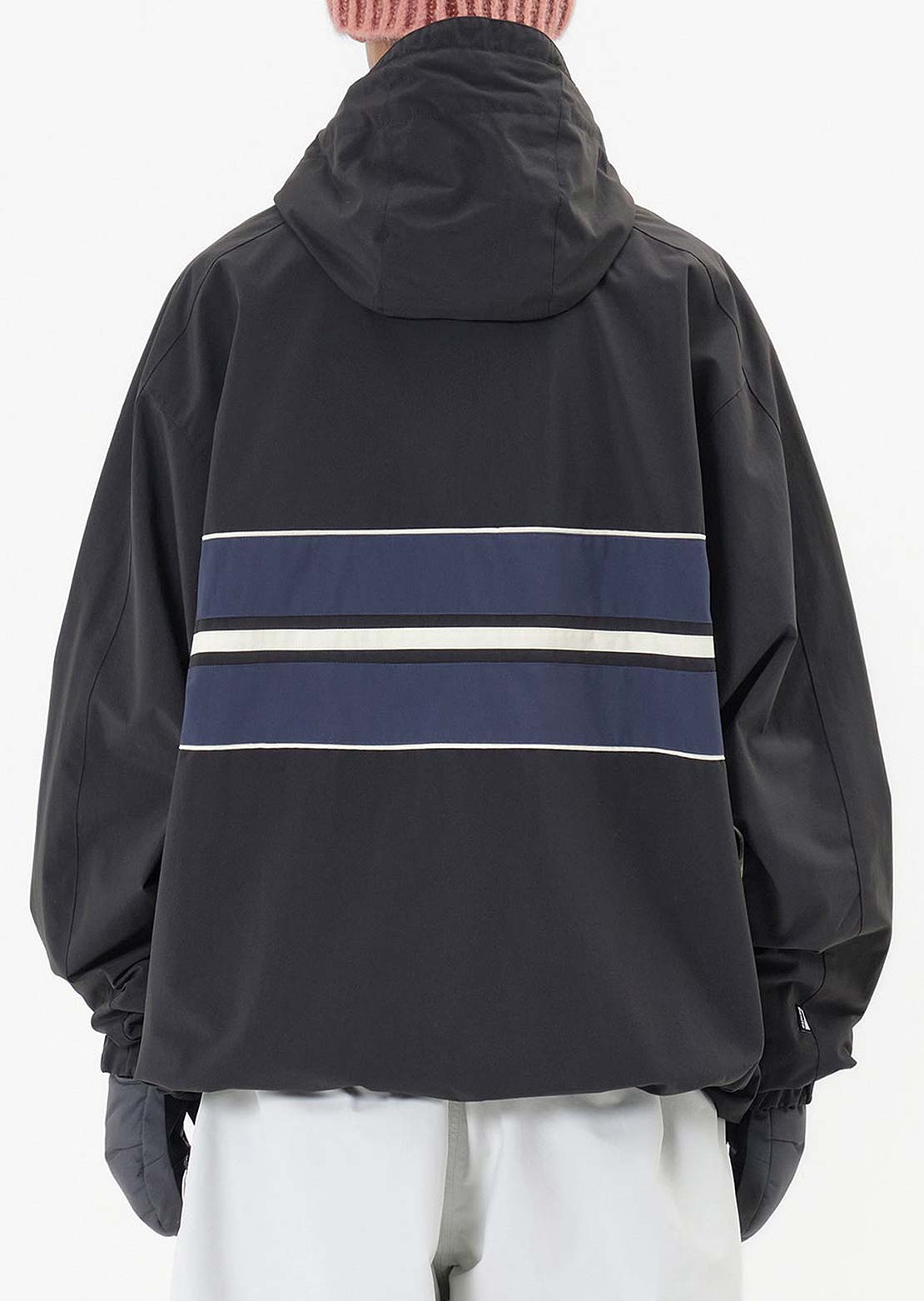 Dimito Unisex Line Wind Jacket Light Black