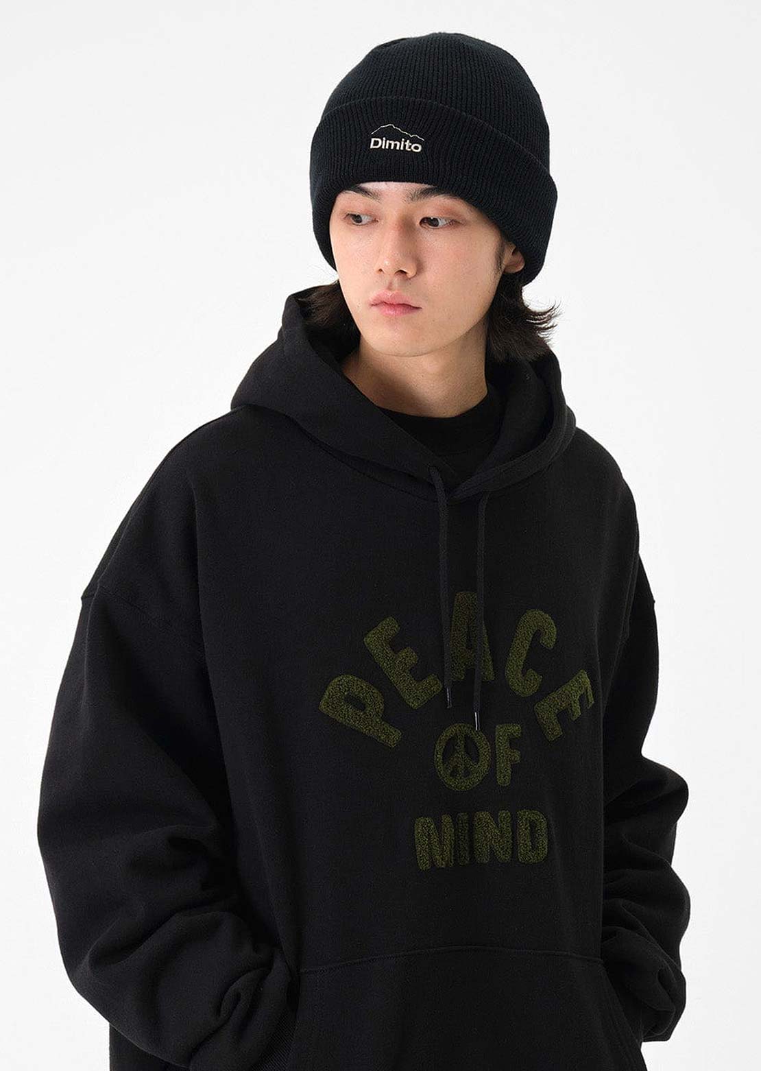 Dimito Unisex Logo Beanie Black