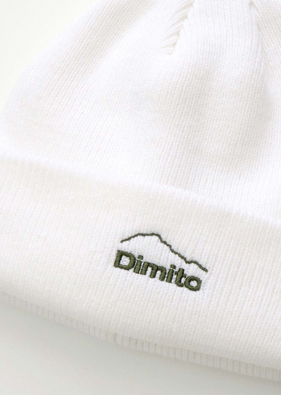 Dimito Unisex Logo Beanie White