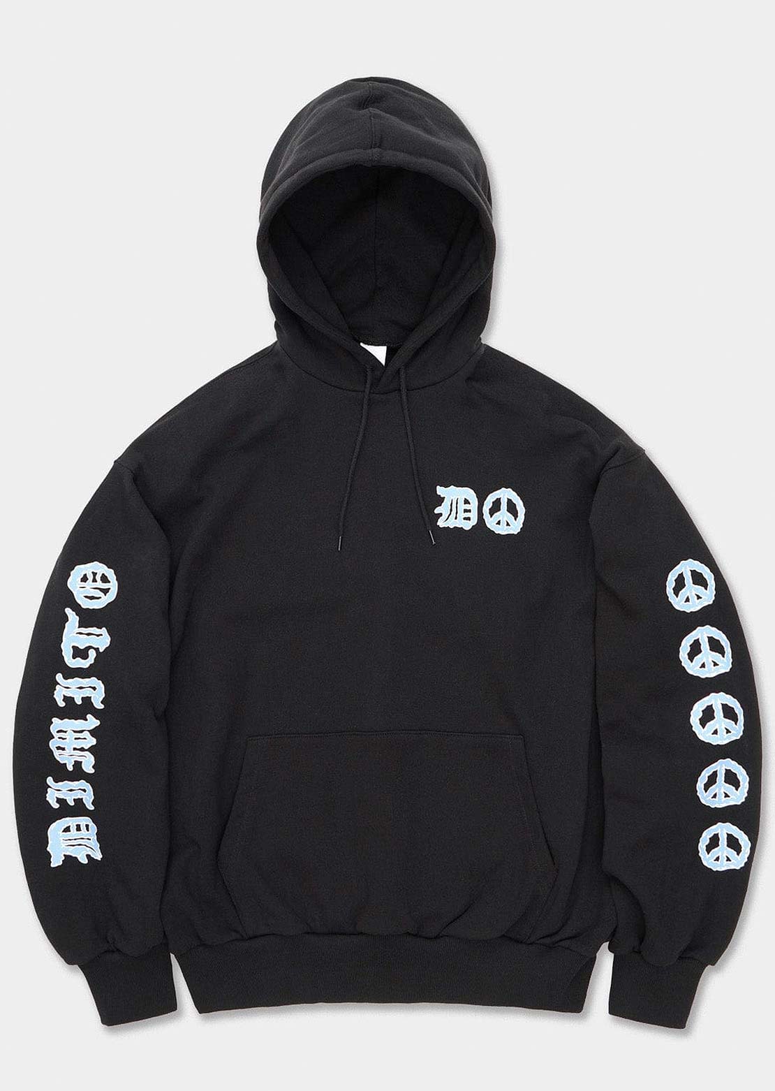 Dimito Unisex Peace Hood Black