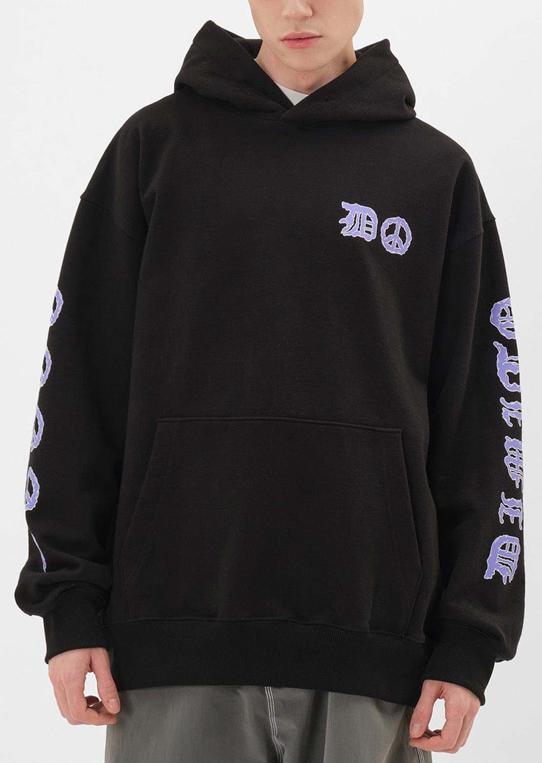 Dimito Unisex Peace Hood Black