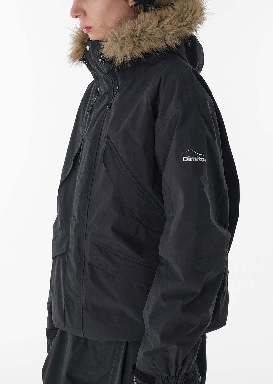 Dimito Unisex Shadow Jacket Black