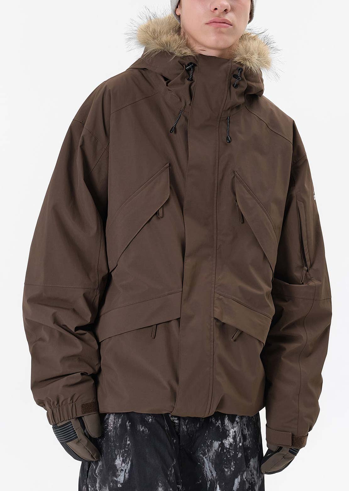 Dimito Unisex Shadow Jacket Brown