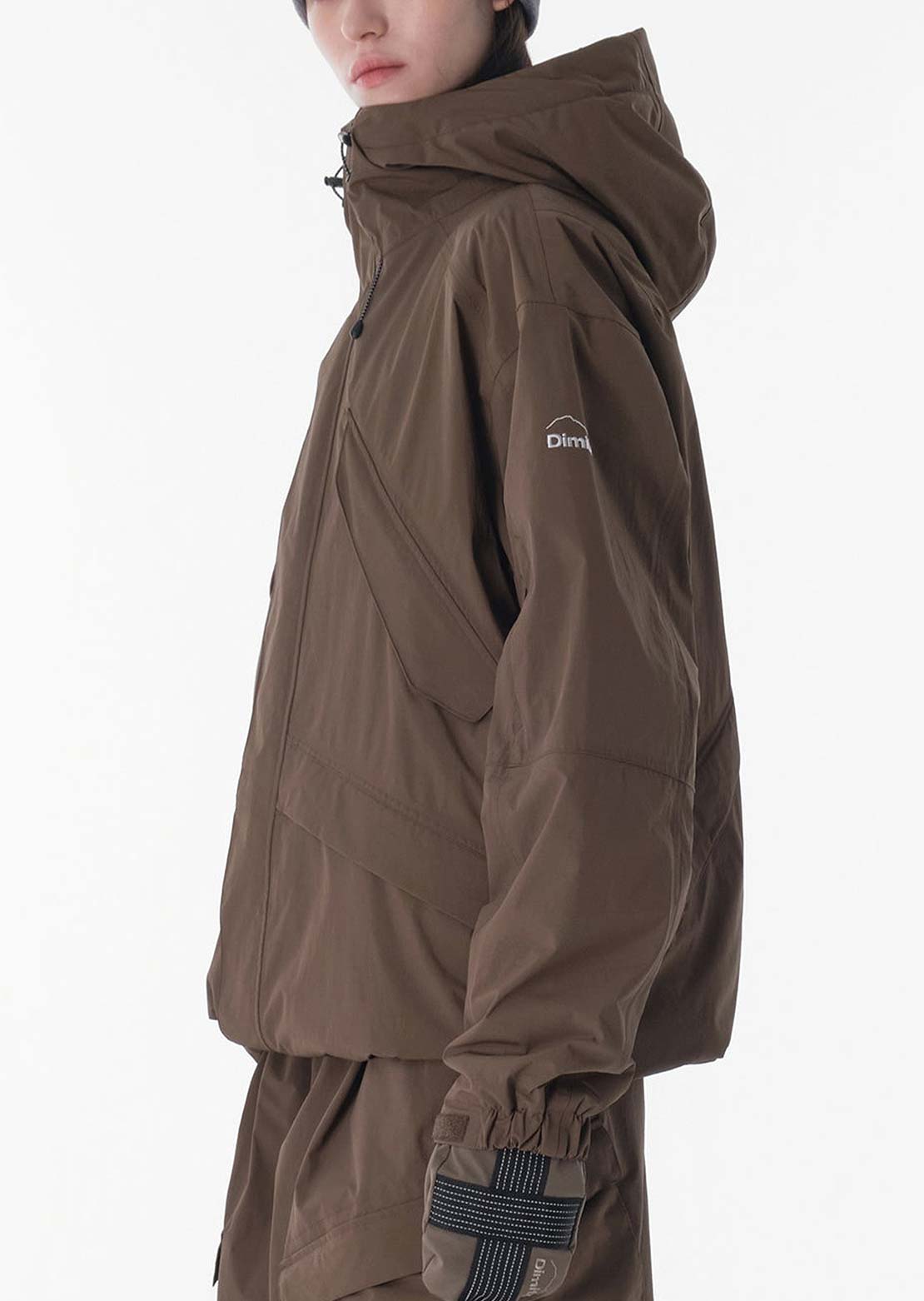 Dimito Unisex Shadow Jacket Brown