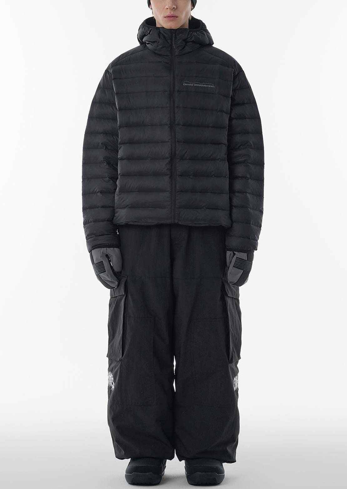 Dimito cargo pants BLACK XXL スノー ウェア Dimito Unisex Volt Cargo Big Pants - PRFO Sports