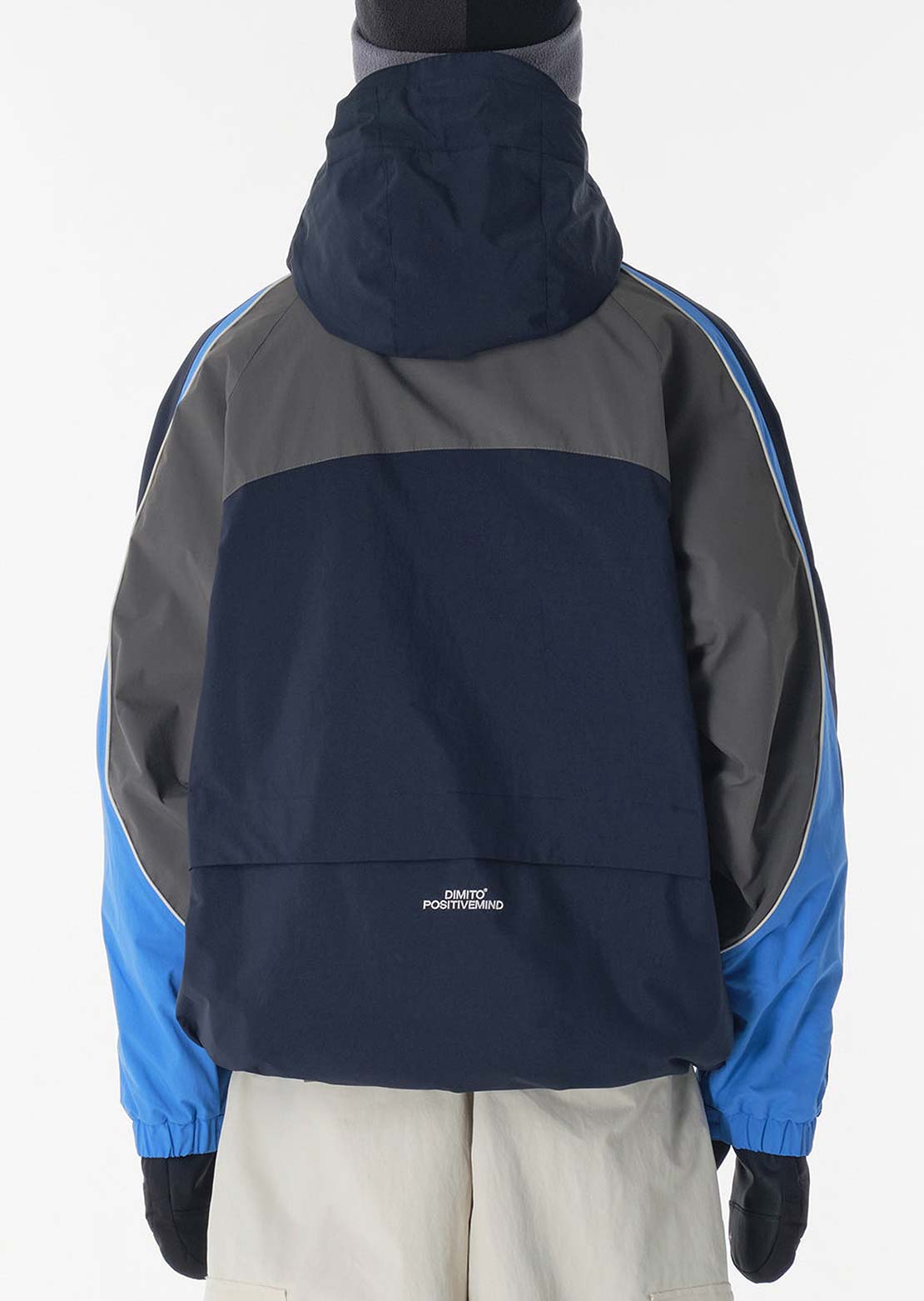 Dimito Unisex Wave Padded Jacket Dark Navy