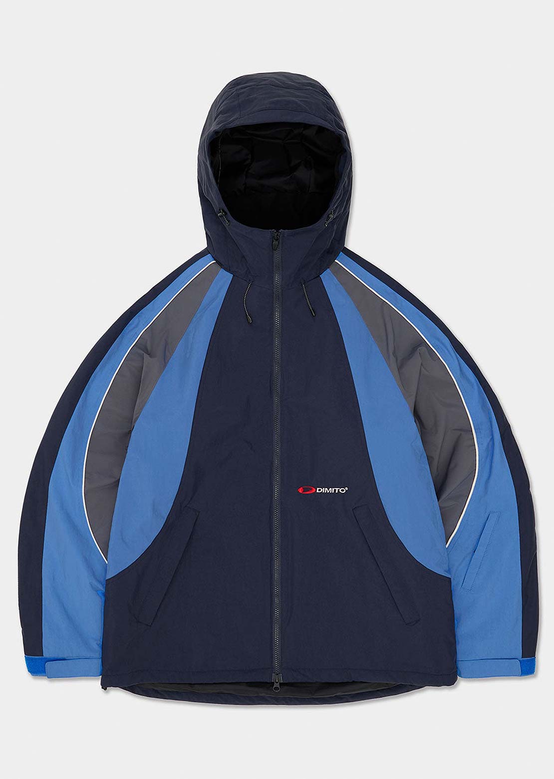 Dimito Unisex Wave Padded Jacket Dark Navy