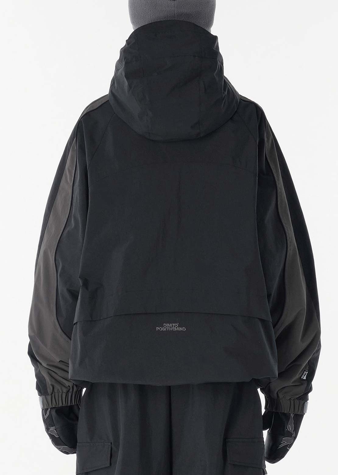 Dimito Unisex Wave Padded Jacket Mid Black