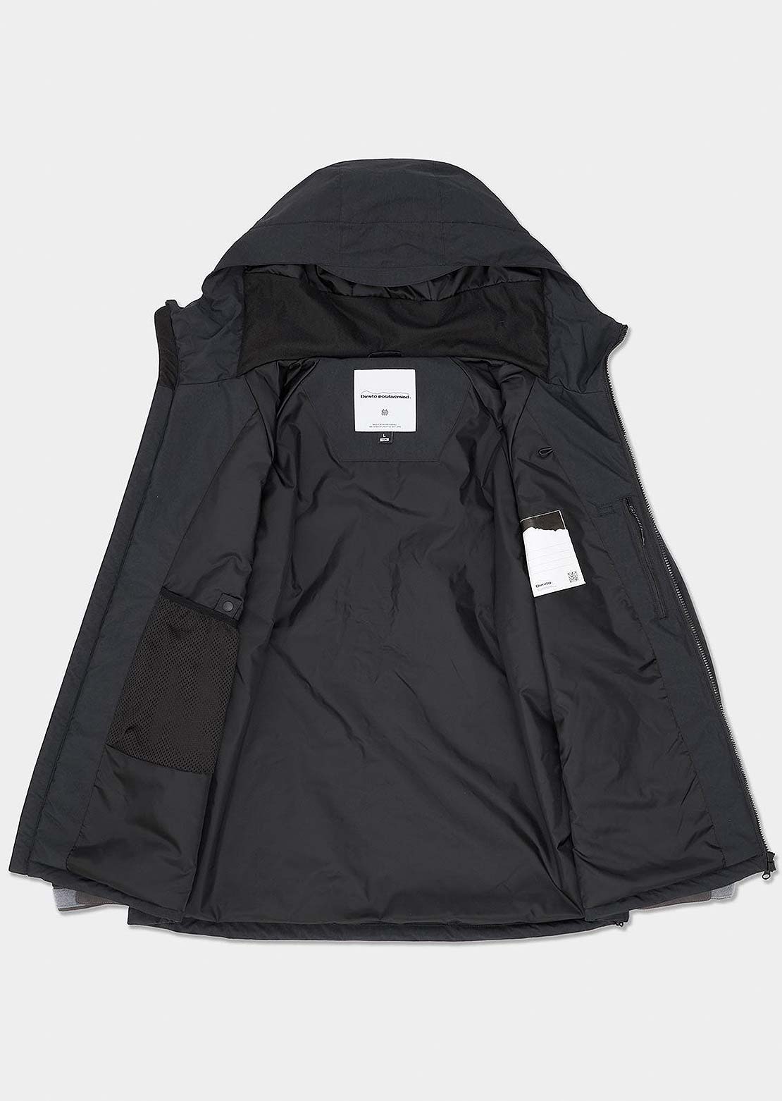 Dimito Unisex Wave Padded Jacket Mid Black