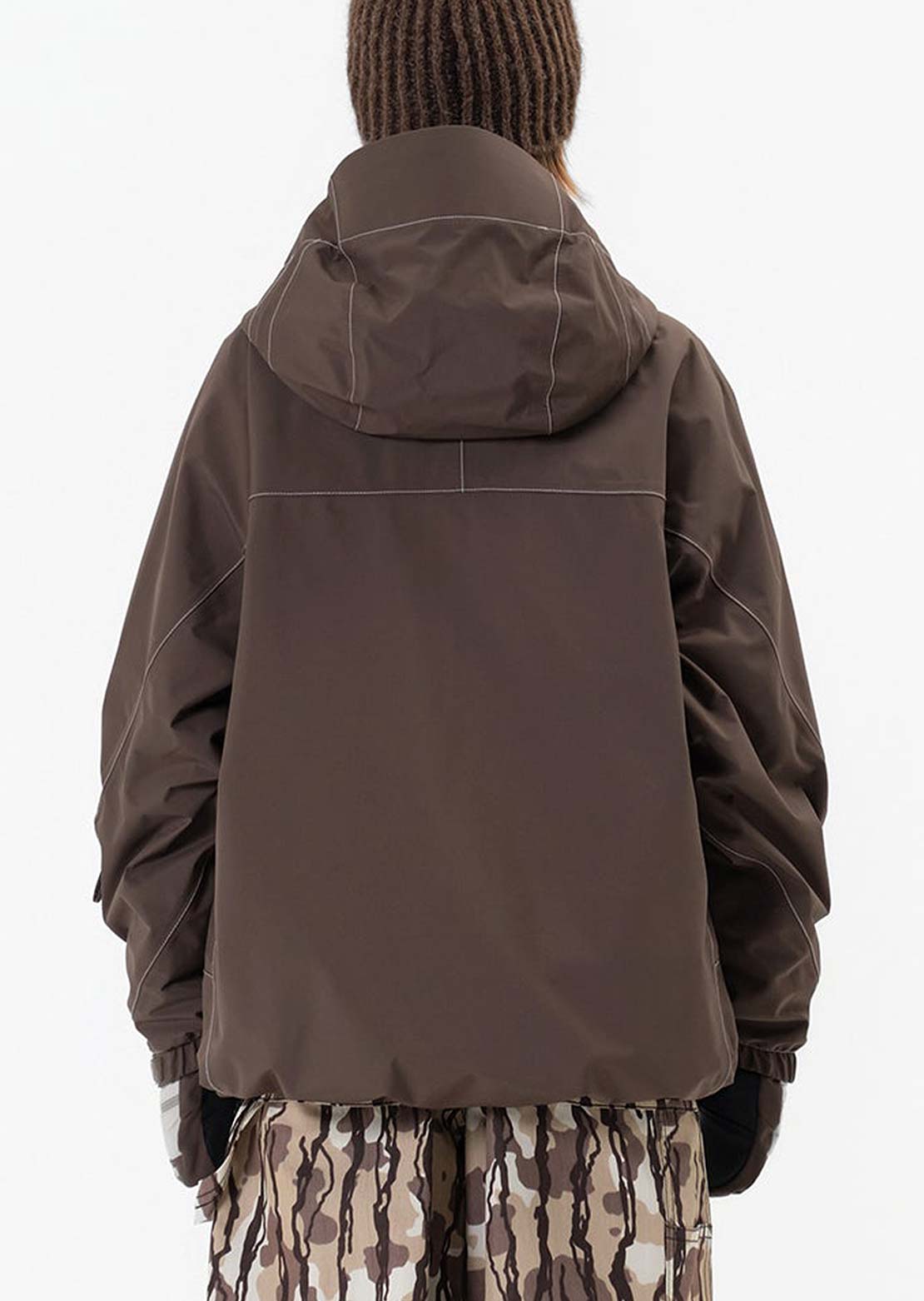 Dimito Unisex Works Line Jacket Dark Brown