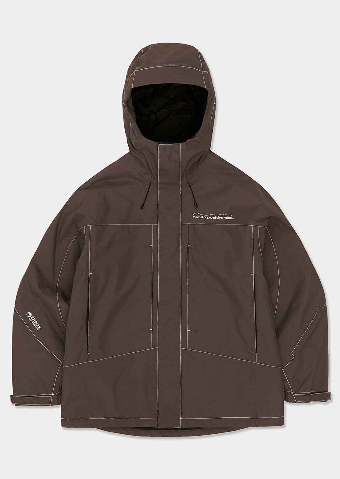 Dimito Unisex Works Line Jacket Dark Brown