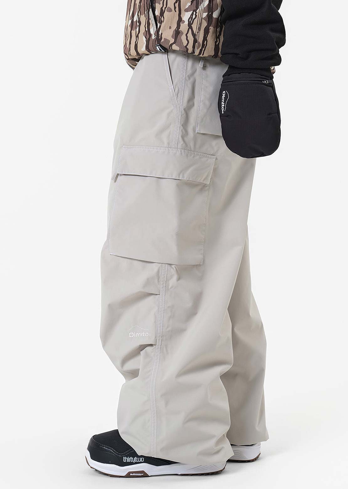 Dimito Unisex Works Line Pants Oatmeal