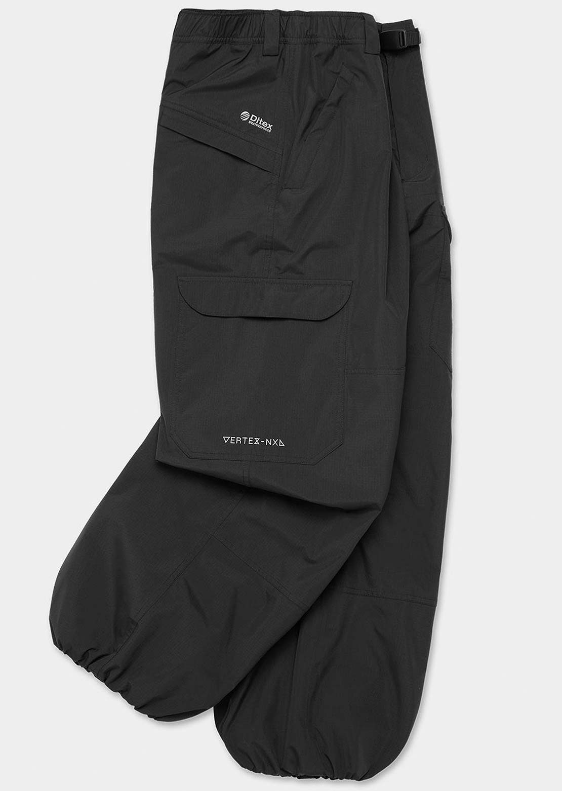 Dimito x Vertex Unisex VTX Banded Cargo Pants Black