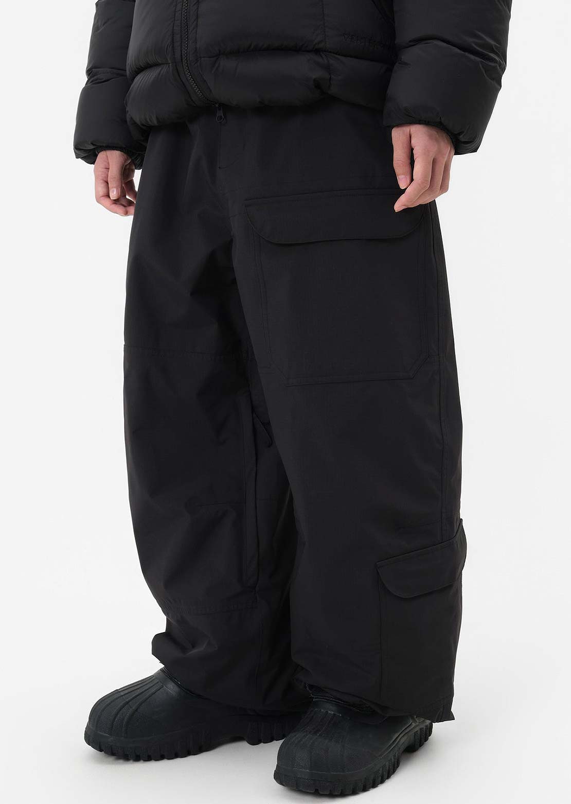 Dimito x Vertex Unisex VTX Banded Cargo Pants Black