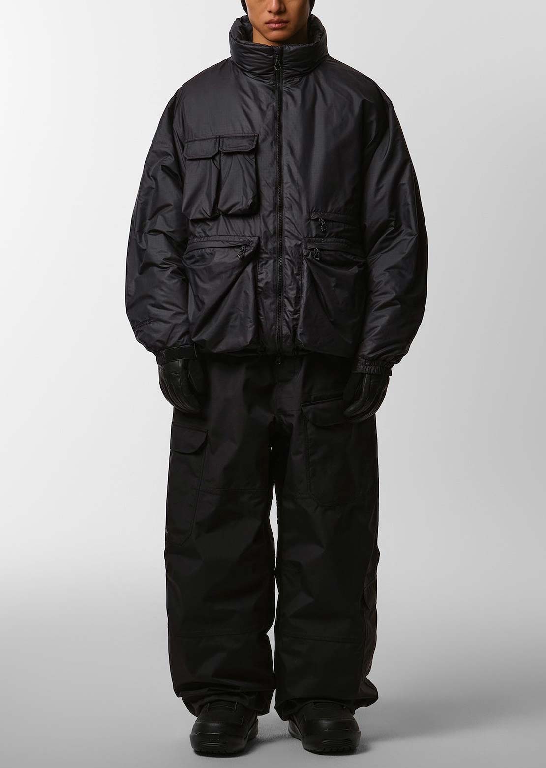 Dimito x Vertex Unisex VTX Banded Cargo Pants Black