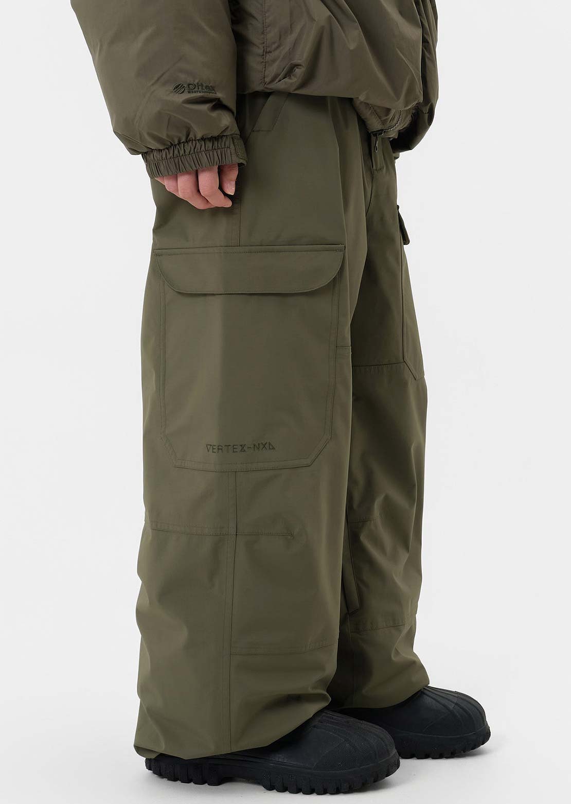 Dimito x Vertex Unisex VTX Banded Cargo Pants Olive