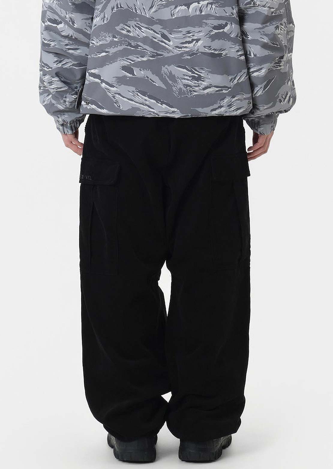 Dimito x Vertex Unisex VTX Corduroy Cargo Pants Black
