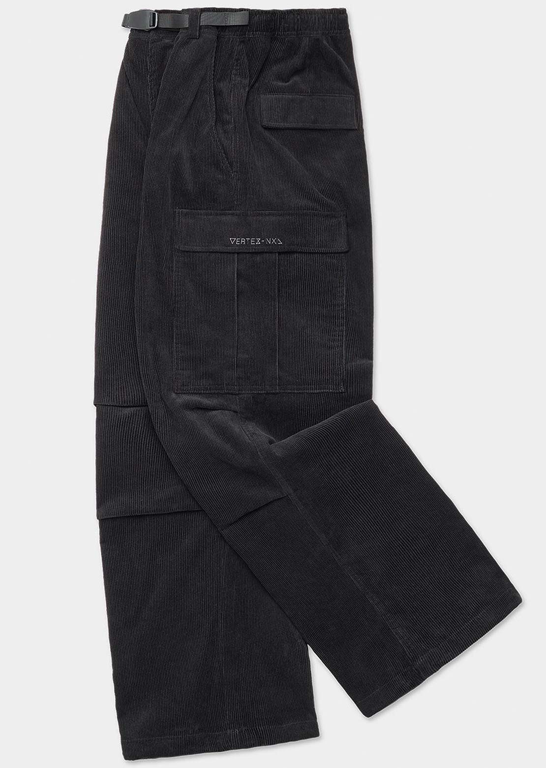 Dimito x Vertex Unisex VTX Corduroy Cargo Pants Black