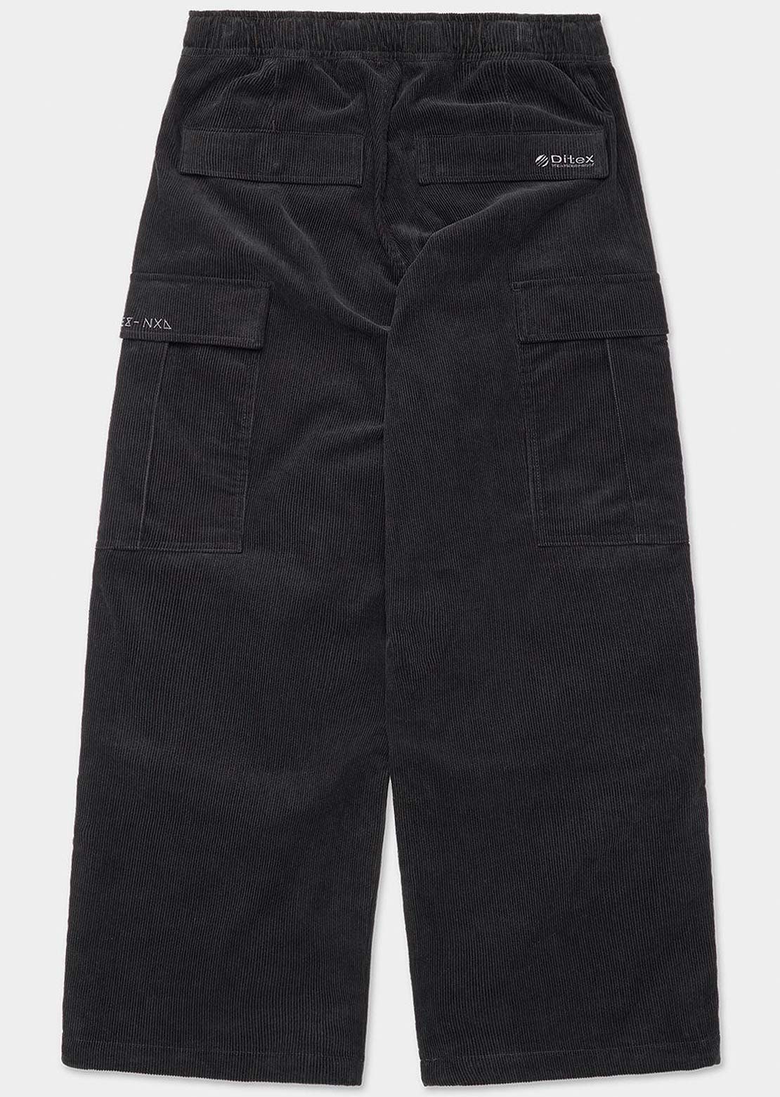 Dimito x Vertex Unisex VTX Corduroy Cargo Pants Black