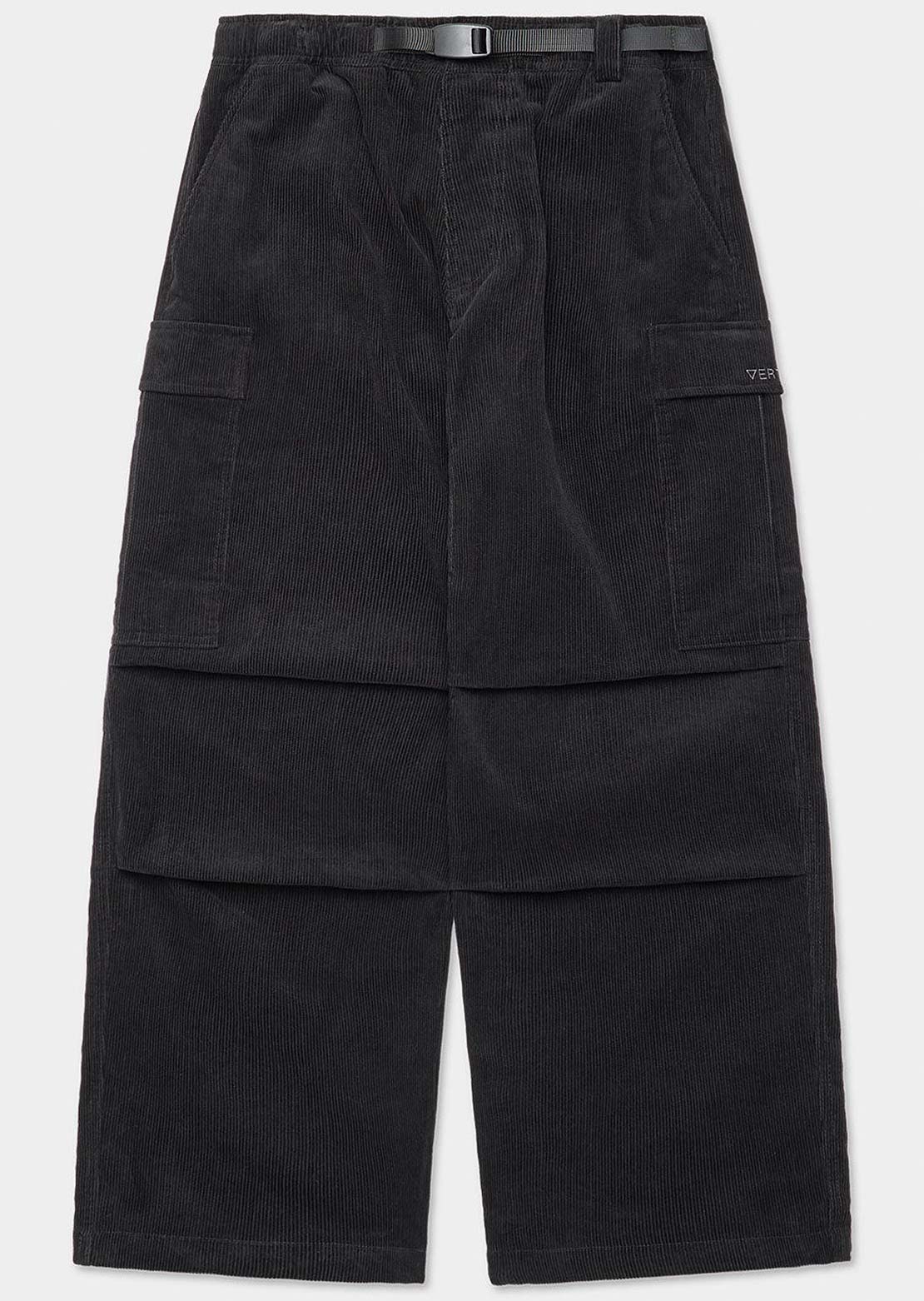 Dimito x Vertex Unisex VTX Corduroy Cargo Pants Black