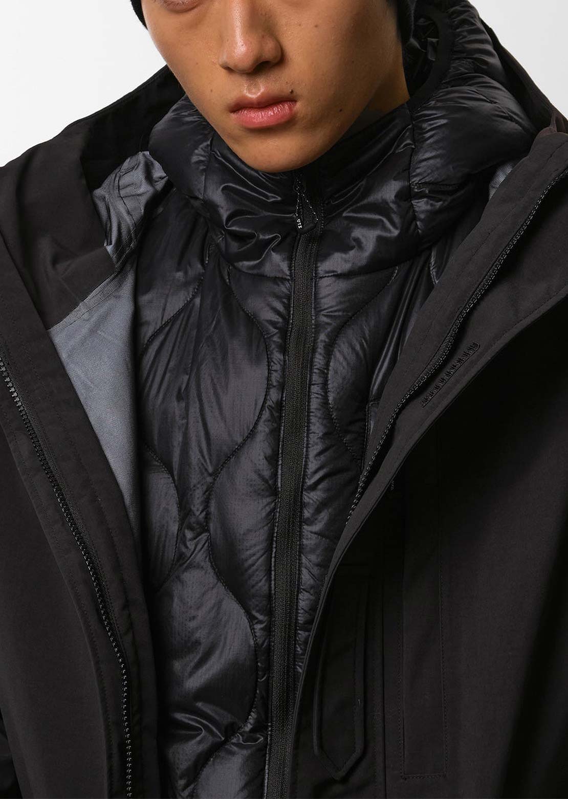 Dimito x Vertex Unisex VTX ECWCS 3-Way Parka Black